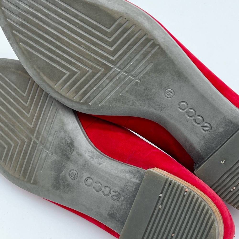 Ecco Shape Pointy Ballerina chili red Flats - Picture 8 of 13